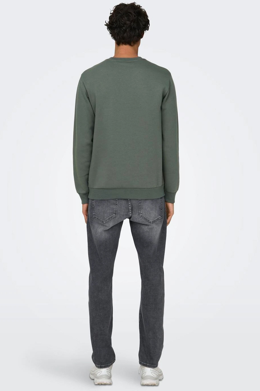 Hoodie ONLY & SONS 22018683-Castor-Gray