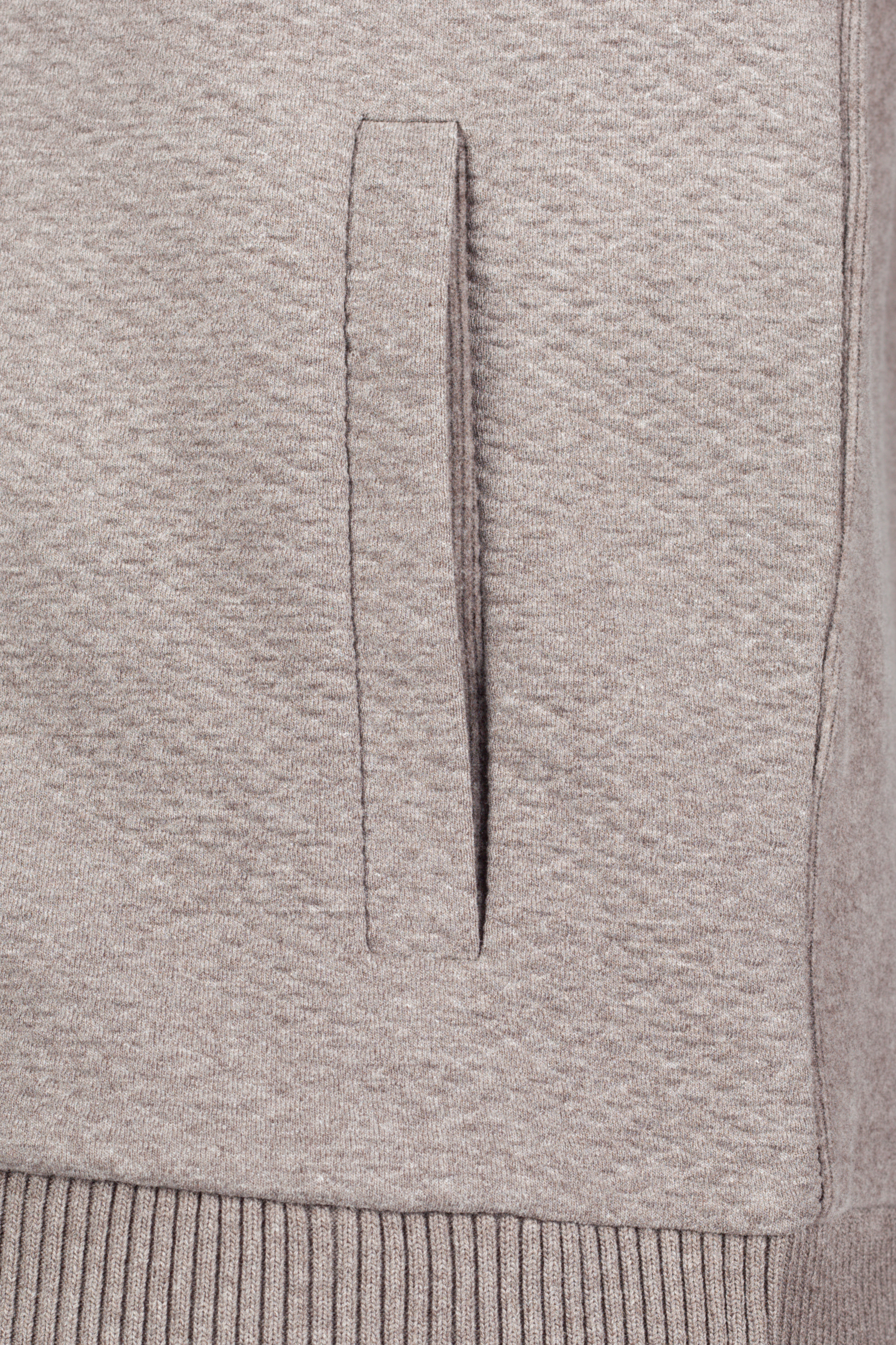 Sweater with zip MCL 40450-KAHVEMELANJ