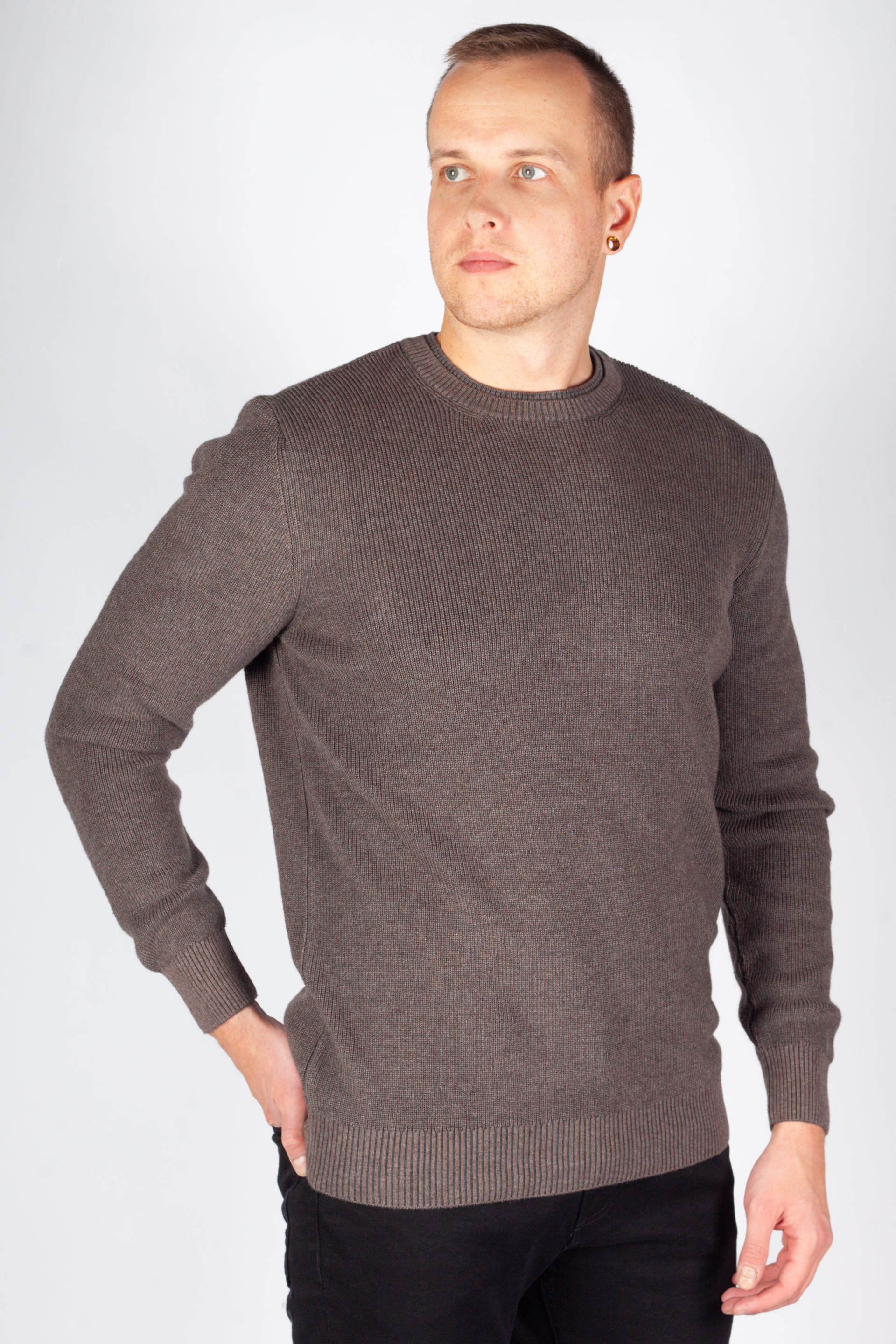 Sweater MCL 33813-KAHVEMELANJ
