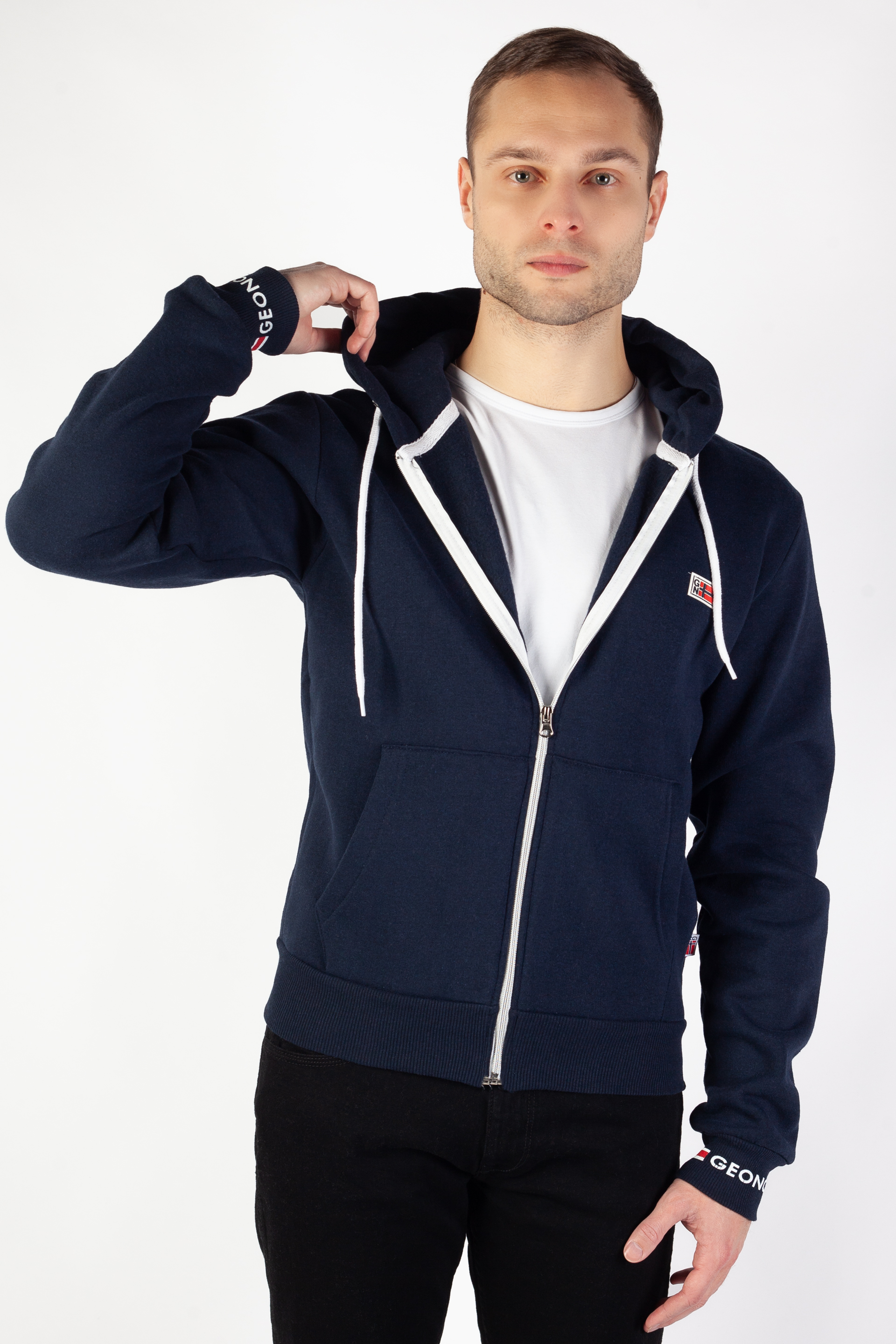 Zip up Hoodie GEOGRAPHICAL NORWAY GARTFORT-Navy