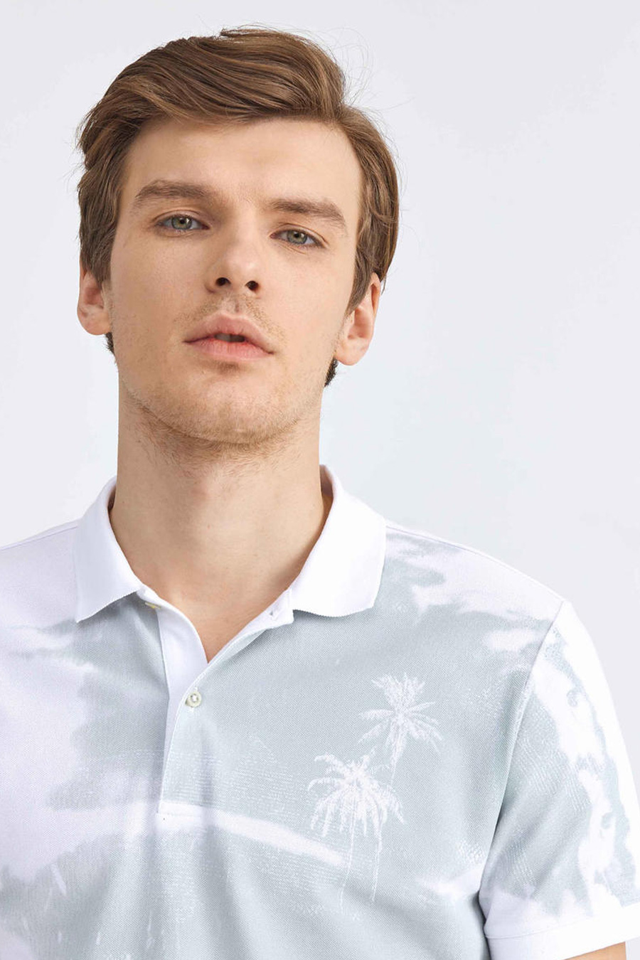 Polo shirt XINT 501674-BEYAZ