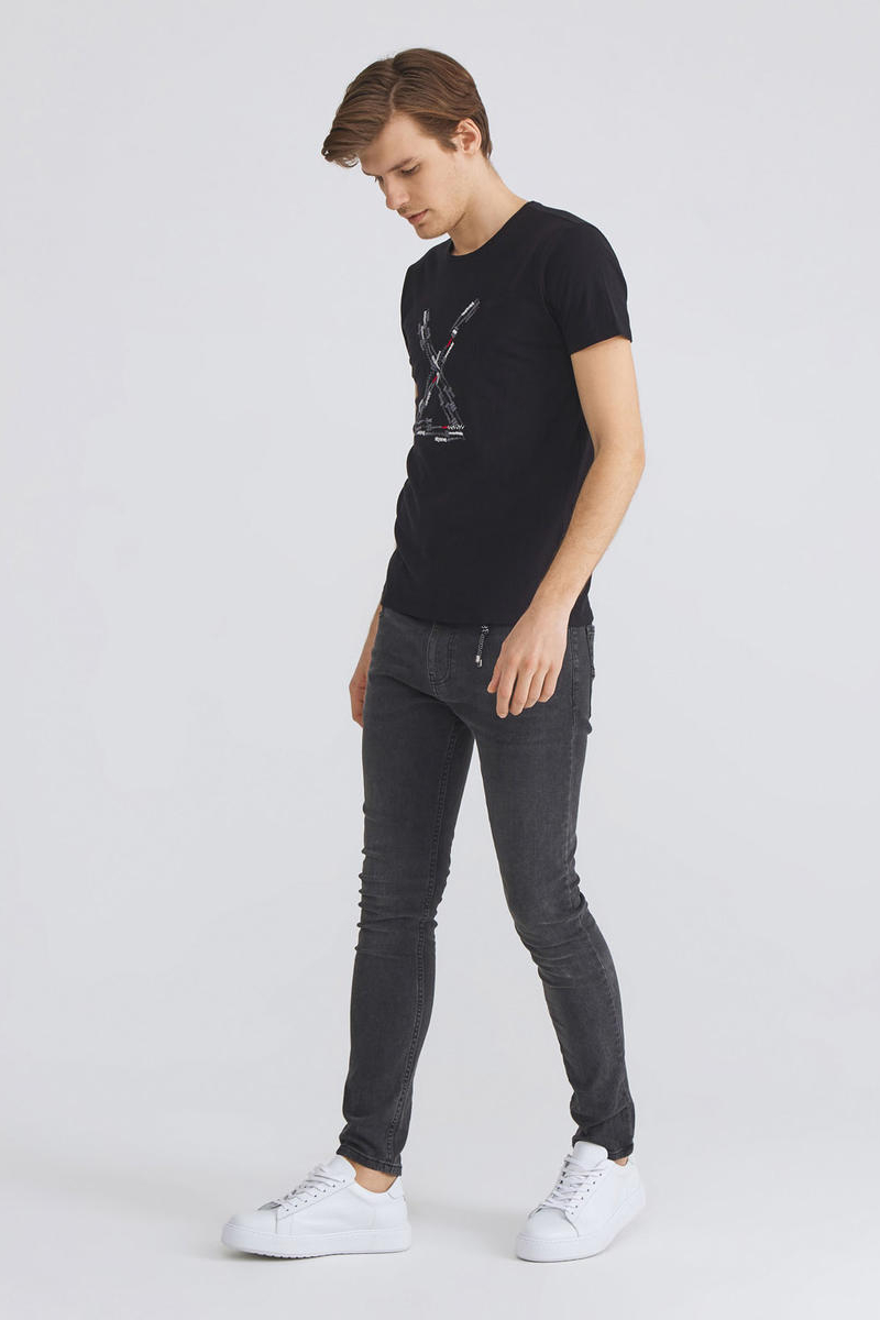 T-shirt XINT 501636-SIYAH