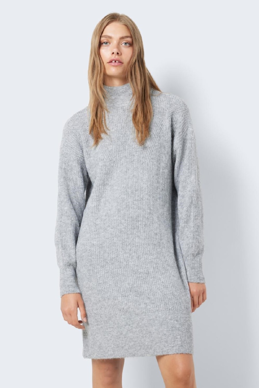 Knitted dress NOISY MAY 27026914-Medium-Grey
