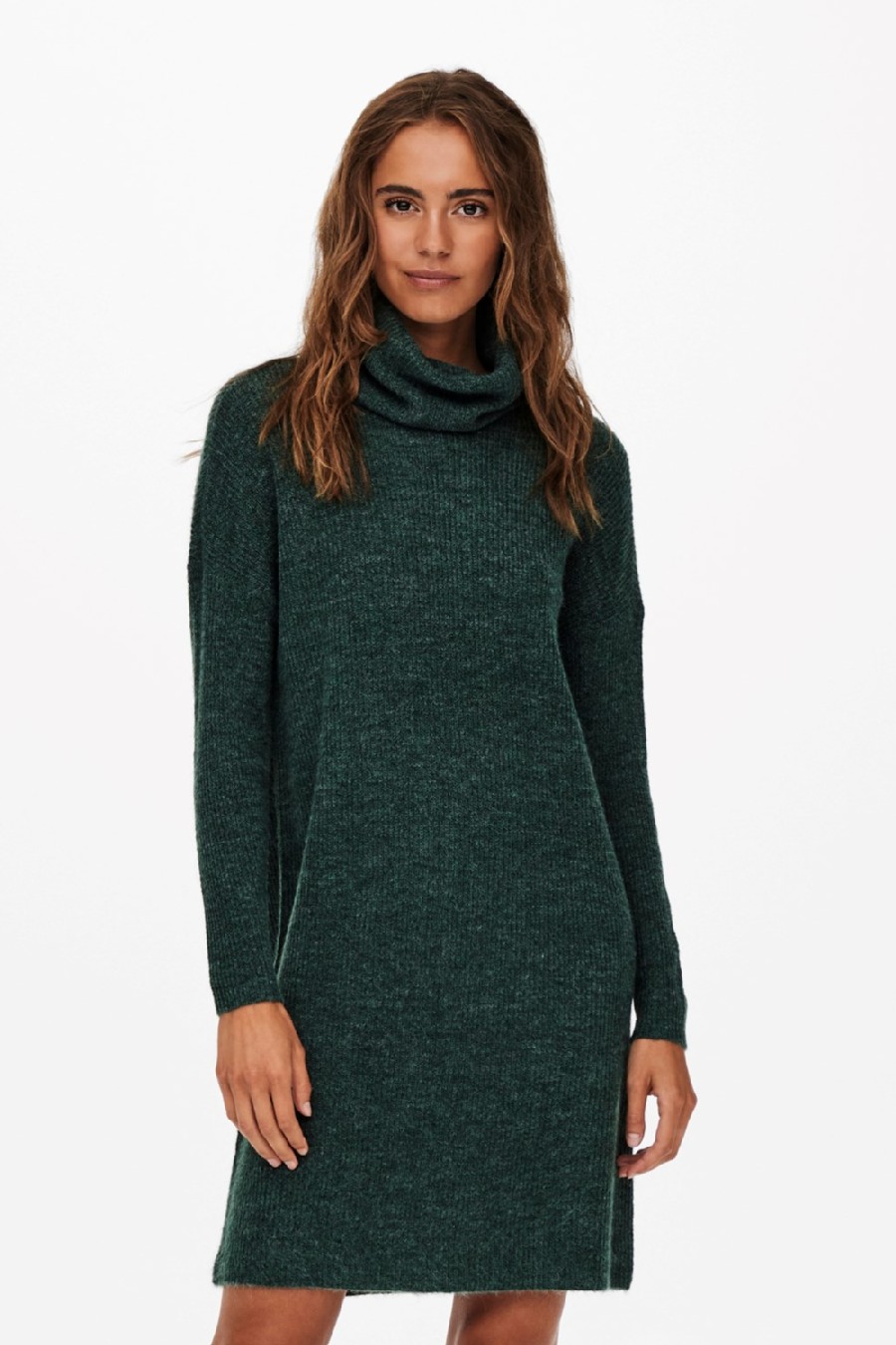 Knitted dress ONLY 15140166-Mallard-Green