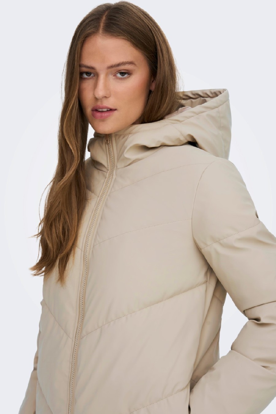 Winter jacket JACQUELINE DE YONG 15217556-Simply-Taupe