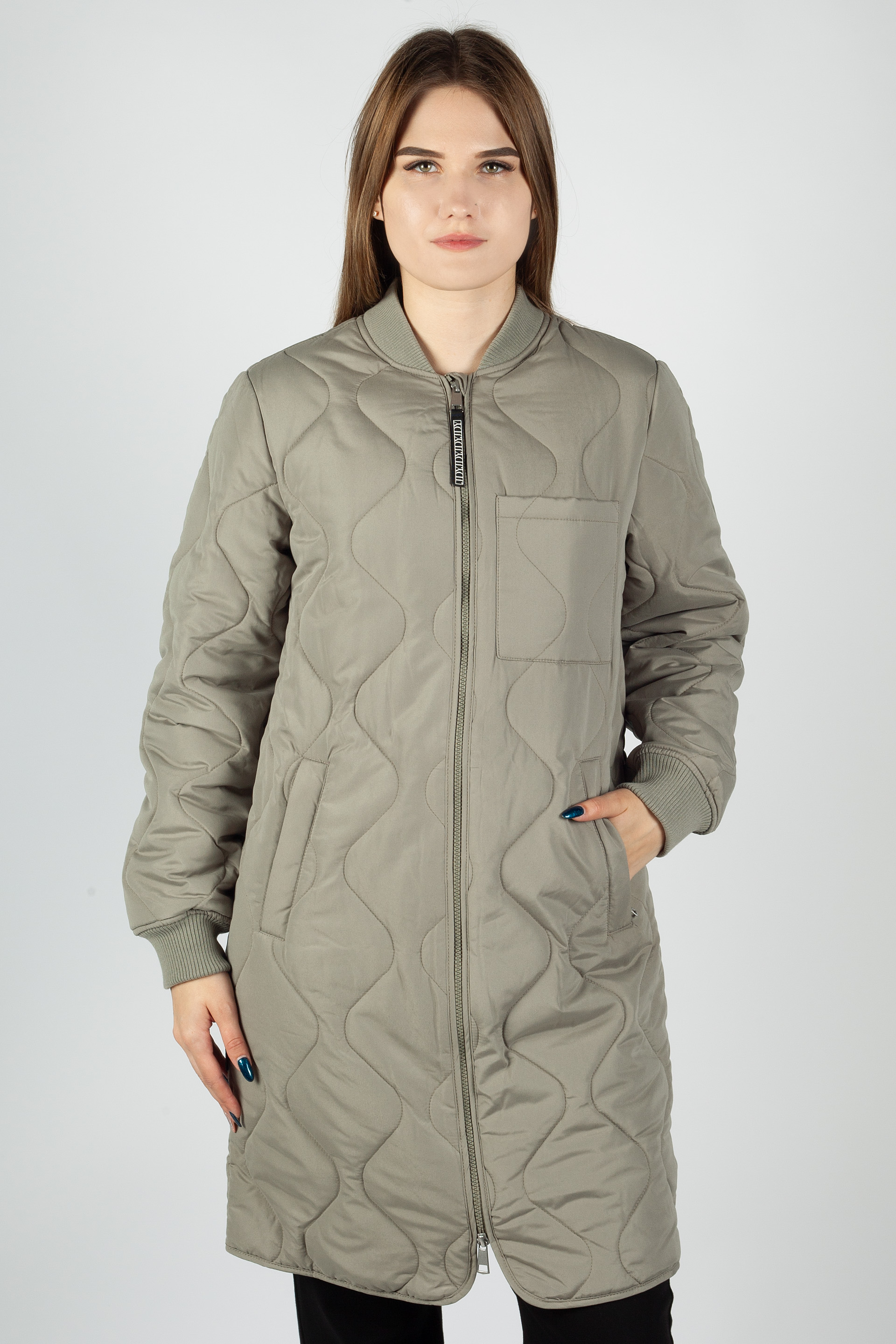 Coat JACQUELINE DE YONG 15328306-Vetiver-FF