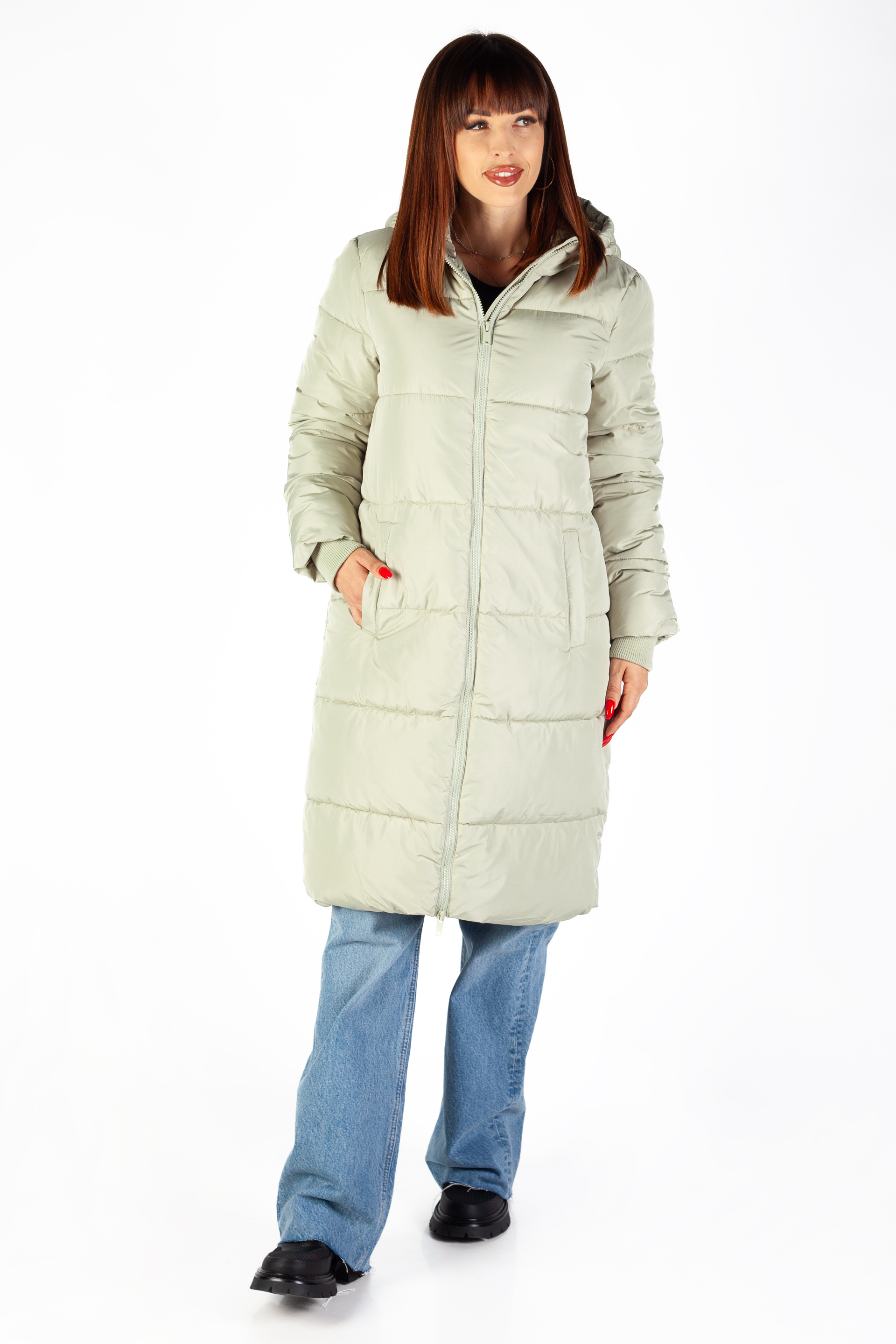Winter jacket PIECES 17115627-Swamp