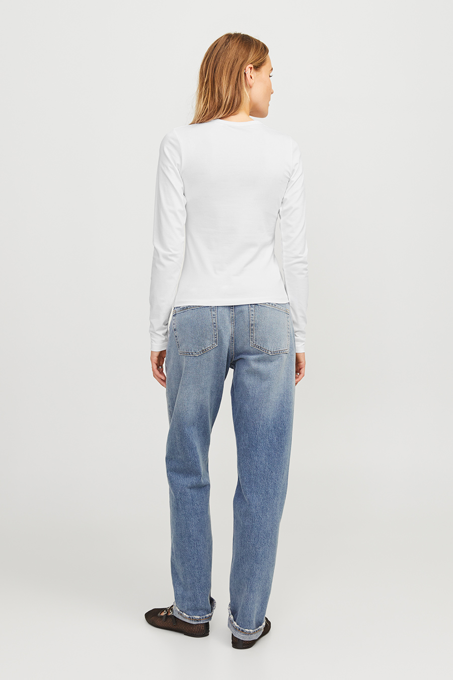 Long-sleeve T-shirt JJXX 12258414-Bright-White