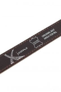 Leather belt X JEANS BASICS 98-001-BROWN