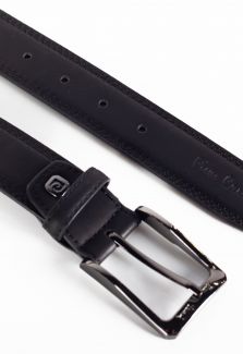 Leather belt PIERRE CARDIN PC-3342-GG23-NERO