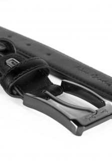 Leather belt PIERRE CARDIN PC-3346-GG25-NERO