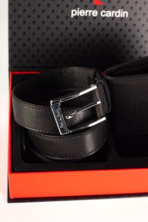 Leather belt PIERRE CARDIN PC-8806-9033-YS17-NERO