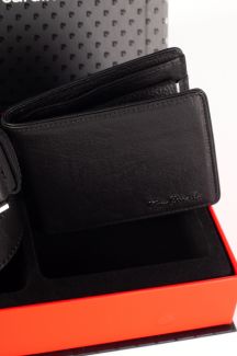 Leather belt PIERRE CARDIN PC-8806-9033-YS17-NERO