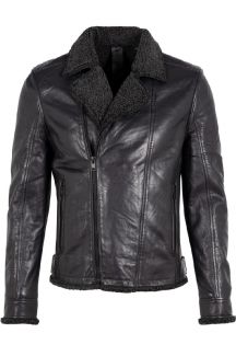 Leather jacket with lining GIPSY 2201-0110-Black