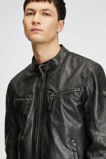 Leather jacket GIPSY Coby-S16-LAKEV-BIO-BLACK
