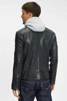 Leather jacket GIPSY GMLyron-LAJORV-dark-blu