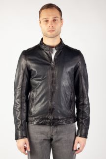 Leather jacket GIPSY GMSutton-LRACV-D-BLUE