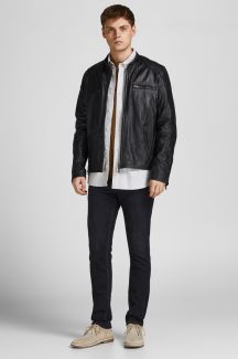 Leather jacket JACK & JONES 12204667-Black