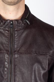 Leather jacket MAURITIUS 1201-0848-dark-brown