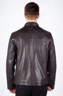Leather jacket MAURITIUS 1201-0848-dark-brown