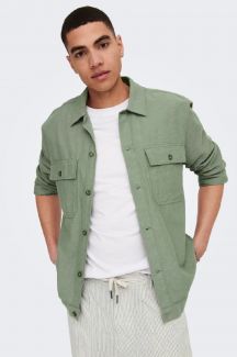 Linen shirt ONLY & SONS 22019758-Swamp