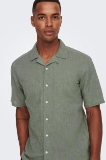 Linen shirt ONLY & SONS 22025116-Swamp