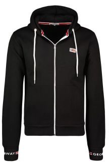 Zip up Hoodie GEOGRAPHICAL NORWAY GARTFORT-Black