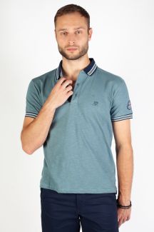 Polo shirt LEGENDERS JURROS-DUSTY-BLUE