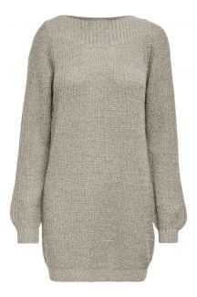 Knitted dress JACQUELINE DE YONG 15234103-Cement-WBP