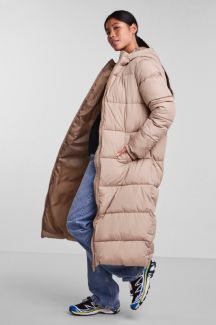 Winter jacket PIECES 17127426-Silver-Mink