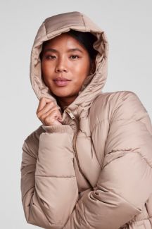 Winter jacket PIECES 17127426-Silver-Mink