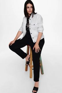 Denim jacket ONLY CARMAKOMA 15237814-White