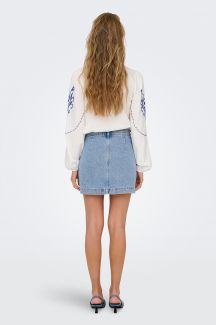 Denim skirt ONLY 15349035-Light-Blue