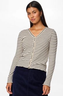 Cardigan PIECES 17154805-Birch-BLACK