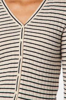 Cardigan PIECES 17154805-Birch-BLACK