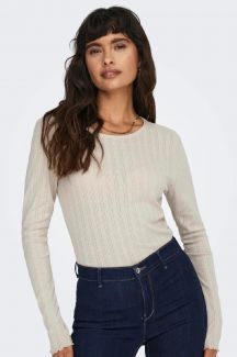 Long-sleeve T-shirt ONLY 15291987-Pumice-Stone