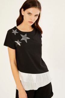 T-shirt XINT 601490-SIYAH