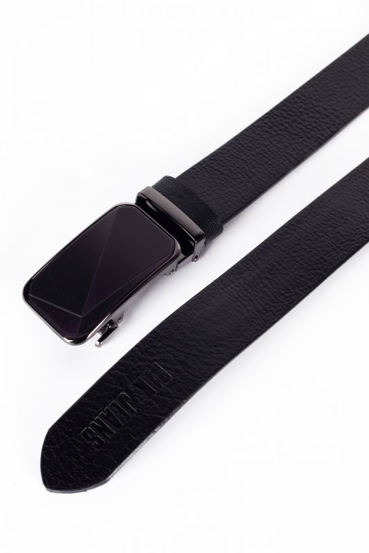 Leather belt BLK JEANS 984135-202-101-BLACK