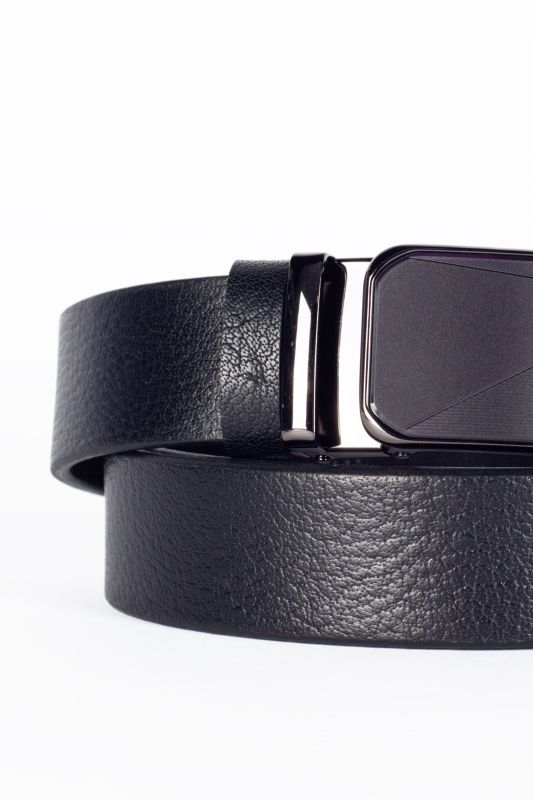 Leather belt BLK JEANS 984135-202-101-BLACK