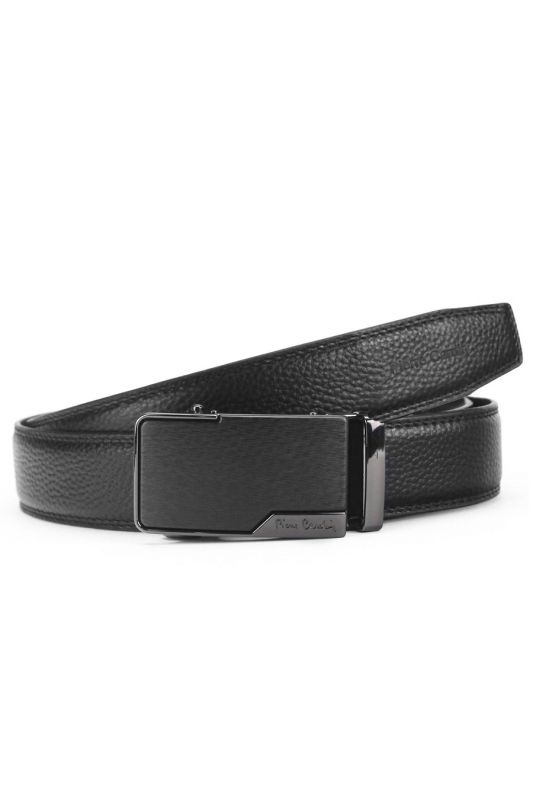Leather belt PIERRE CARDIN PC-548-hy08-NERO