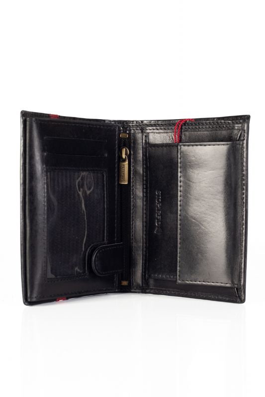 Wallet PETERSON PTN-N4-VTP-6305-BLACK-RED
