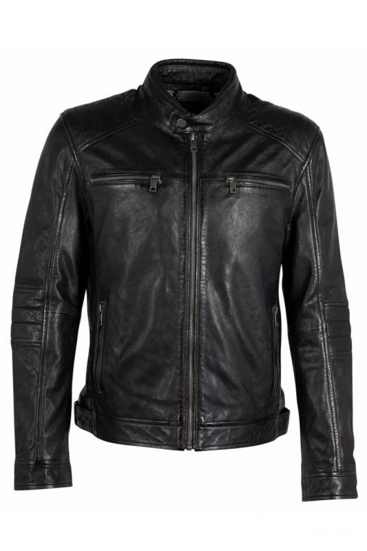 Leather jacket DEERCRAFT DMIsmael-LASV-black