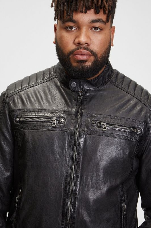 Leather jacket GIPSY GMGilian-CF-LONTV-black