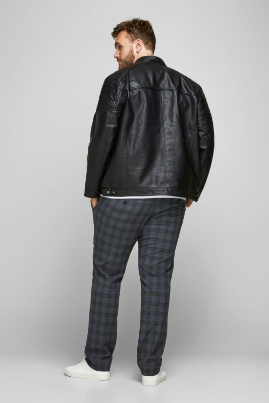 Leather jacket JACK & JONES 12172908-Black