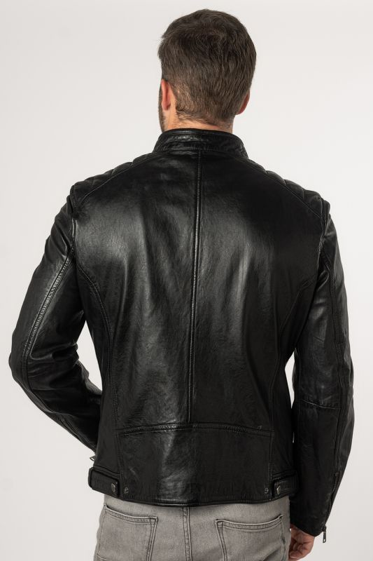 Leather jacket MAURITIUS 1201-0672-black