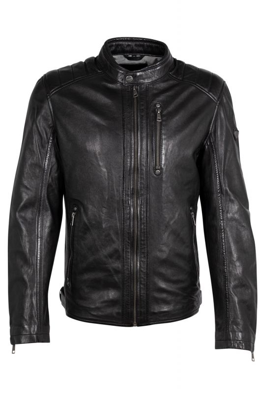 Leather jacket MAURITIUS 1201-0672-black
