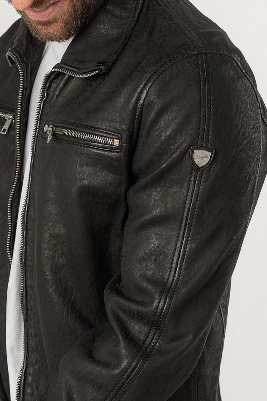 Leather jacket MAURITIUS 1201-0679-black