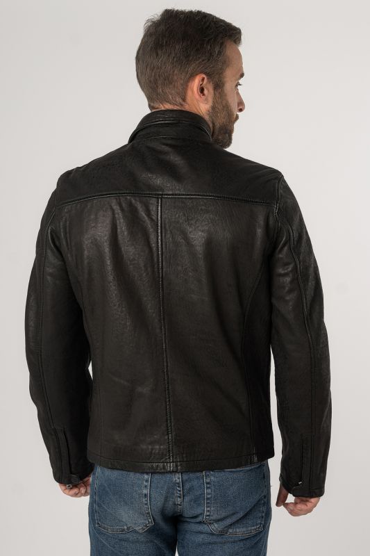 Leather jacket MAURITIUS 1201-0679-black