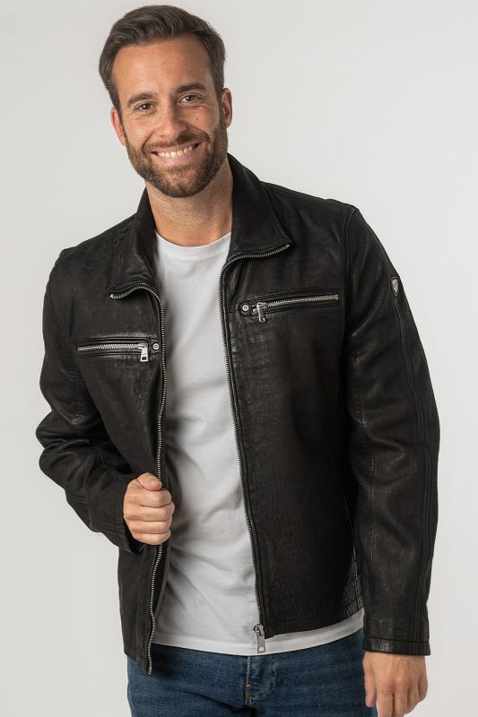 Leather jacket MAURITIUS 1201-0679-black