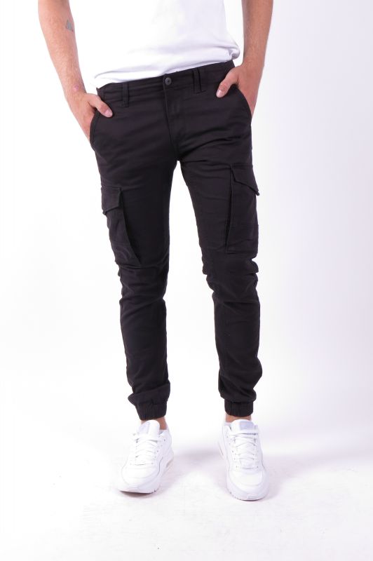 Cargo trousers JACK & JONES 12139912-Black